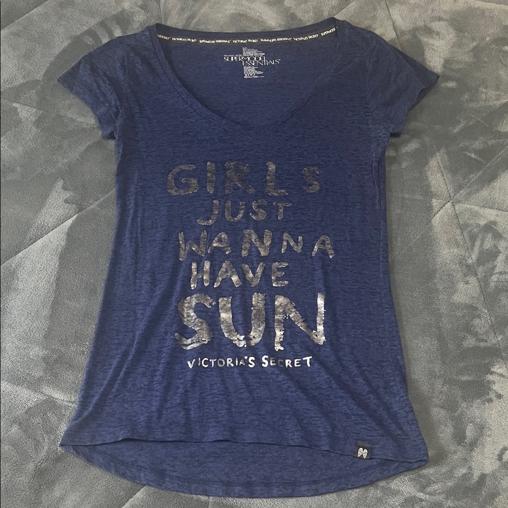 Victoria's Secret Blue Graphic Tee